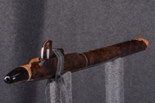 African Blackwood Burl Native American Flute, Minor, Mid A-4, #U6G (1)
